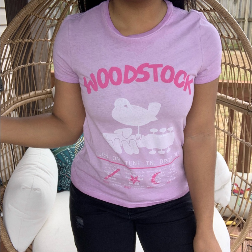 Woodstock Festivals Boho Graphic Tee Size Small